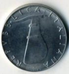 5 лир 1997 г. Италия(10) - 266.5 - реверс