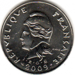 50 франков 2009 г. Новая Каледония(16) - 17.2 - реверс