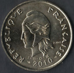100 франков 2008 г. Новая Каледония(16) - 17.2 - реверс