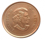 1 цент 2006 г. Канада(11) -241.3 - реверс