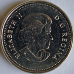 5 центов 2006 г. Канада(11) -241.3 - реверс