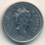 10 центов 1995 г. Канада(11) -241.3 - реверс