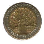 500 песо 1996 г. Колумбия(12) -21.9 - реверс