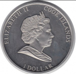 1 доллар 2009 г. Острова Кука(17) - 1535.6 - реверс