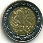 1 песо 2000 г. Мексика(14) - 14.3 - реверс