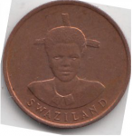 1 цент 1986 г. Свазиленд(19) -17 - реверс