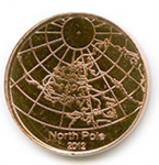 5 центов 2012 г. Северный полюс(19) -57 - реверс