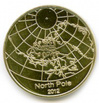 25 центов 2012 г. Северный полюс(19) -57 - реверс