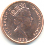 1 цент 1996 г. Соломоновы острова(20) - 17.1 - реверс