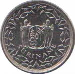 10 центов 2009 г. Суринам(20) -17.3 - реверс
