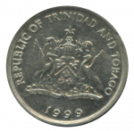 10 центов 1999 г. Тринидад и Тобаго(22) - 8.4 - реверс