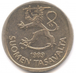 1 марка 1989 г. Финляндия(24) -510.5 - реверс