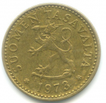 10 пенни 1973 г. Финляндия(24) -510.5 - реверс