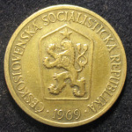 1 крона 1969 г. Чехия(25) - 148.2 - реверс