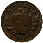 2 раппена 1931 г. Швейцария(25) -71.1 - реверс
