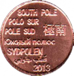 2 цента 2013 г. Южный полюс(27) -20 - реверс
