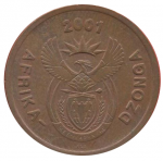 5 центов 2001 г. ЮАР(26) - 19 - реверс