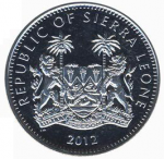 1 доллар 2012 г. Сьерра-Леоне(20) - 136.5 - реверс