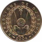 10 франков 2004 г. Джибути(7) -22.7 - реверс
