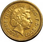 1 фунт 2003 г. Великобритания(5) -1989.8 - реверс