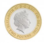 2 фунта 2012 г. Великобритания(5) -1989.8 - реверс