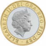 2 фунта 2014 г. Великобритания(5) -1989.8 - реверс