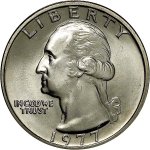 25 центов 1977 г. США(21) - 2215.1 - аверс