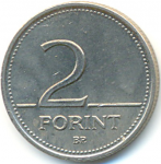 2 форинта 2002 г. Венгрия(4) - 76.6 - аверс