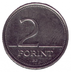 2 форинта 2007 г. Венгрия(4) - 76.6 - аверс