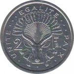 2 франка 1999 г. Джибути(7) -22.7 - аверс