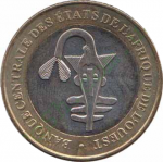 500 франков 2005 г. Западно-Африканские Штаты(8) -14.2 - реверс