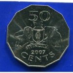 50 центов 2007 г. Свазиленд(19) -17 - аверс