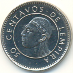 50 сентаво 2005 г. Гондурас(6) - 2 - аверс