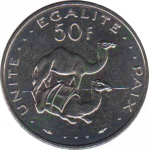 50 франков 1991 г. Джибути(7) -22.7 - аверс