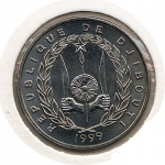 50 франков 1999 г. Джибути(7) -22.7 - реверс