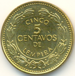 5 сентаво 2005 г. Гондурас(6) - 2 - аверс