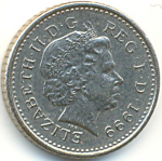 5 пенсов 1999 г. Великобритания(5) -1989.8 - реверс
