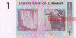 1 доллар 2007 г. Зимбабве(8) - 21.9 - реверс