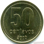 50 сентаво 2010 г. Аргентина(2) - 1475 - аверс