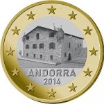 1 евро 2014 г. Андорра(2) - 921.2 - аверс