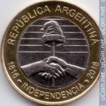 2 песо 2016 г. Аргентина(2) - 1475 - реверс