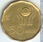 50 песо 1978 г. Аргентина(2) - 44.7 - аверс