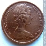 1 цент 1966 г. Австралия (1) - 221.1 - реверс