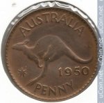 1 пени 1950 г. Австралия (1) - 221.1 - аверс