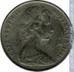 10 центов 1974 г. Австралия (1) - 221.1 - реверс