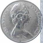 20 центов 1967 г. Австралия (1) - 221.1 - реверс