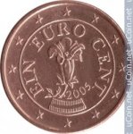 1 цент 2005 г. Австрия(1) - 256 - реверс