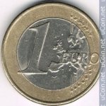 1 евро 2008 г. Австрия(1) - 256 - реверс