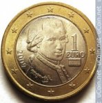 1 евро 2009 г. Австрия(1) - 256 - реверс