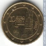 10 центов 2005 г. Австрия(1) - 6934 - реверс